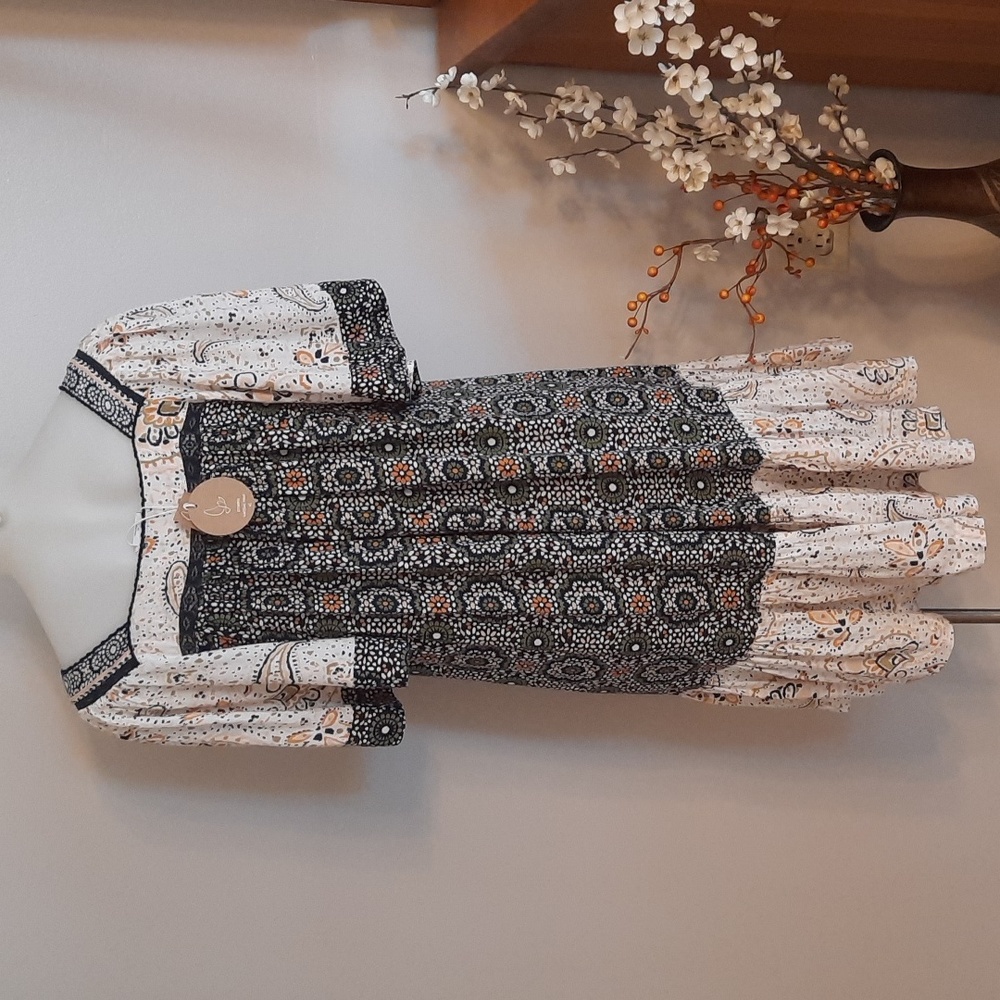 NWT Patrons of Peace boho minidress - Picture 8 of 11